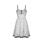 Vestido lencero falbala con estampado animal punk para mujer de Darkinlove