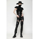 Darkinlove Women's Punk Armor Webbing Leggings