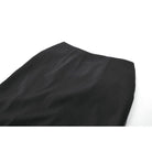 Darkinlove Women's Punk Asymmetric Eyelet Strappy Zip Long Skirt