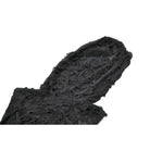 Darkinlove Women's Punk Asymmetric Ripped Hooded Top