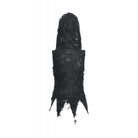 Darkinlove Women's Punk Asymmetric Ripped Hooded Top