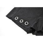 Darkinlove Women's Punk Asymmetry Rivet Shorts with Leg Strap