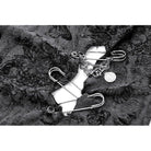 Darkinlove Women's Punk Big Pin Ripped Tank Top