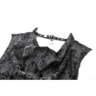 Darkinlove Women's Punk Big Pin Ripped Tank Top