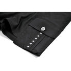 Darkinlove Women's Punk Big Pocket Zip Shorts with Leg Harness