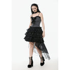 Darkinlove Women's Punk Bowknot Pinstripes Tank Top