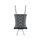 Darkinlove Women's Punk Bowknot Pinstripes Tank Top