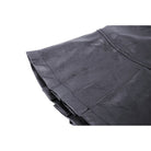 Darkinlove Damen-Faltenrock aus Kunstleder mit Punk-Schnalle