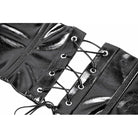 Darkinlove Women's Punk Buckle Patent Leather Underbust Corset