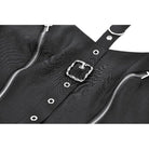 Darkinlove Women's Punk Buckle Straps Zippers Halter Dress