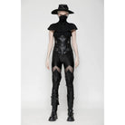 Darkinlove Women's Punk Buckle-up Lace-up Underbust Corsets