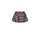 Darkinlove Women's Punk Buckled Plaid Pleated Skirt