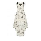 Darkinlove Women's Punk Butterfly Embroidered High/Low Honeymoon Dress