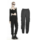 Darkinlove Women's Punk Cargo Pants