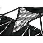 Darkinlove Women's Punk Cross Cutout Chained Halter Tank Top