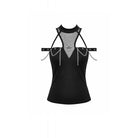 Darkinlove Women's Punk Cross Cutout Chained Halter Tank Top