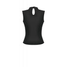 Darkinlove Women's Punk Cross Eyelet Coffin Mesh Splice Tank Top