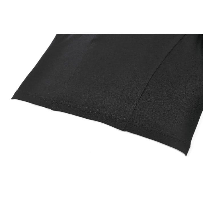 Canotta da donna Darkinlove con inserti in rete e motivo punk a croce