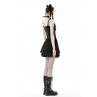 Darkinlove Women's Punk Cross Spider Mesh Slip Dress