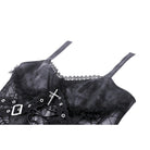 Darkinlove Women's Punk Cross Spider Mesh Slip Dress