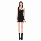 Darkinlove Women's Punk Cross Straps Cut-out Slip Dress