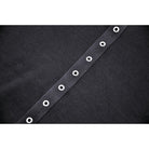 Darkinlove Women's Punk Cutout Eyelet Crop Top with Ripped Hood