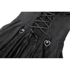 Darkinlove Women's Punk Dark Demon Lacing-up Pleated Slip Dress