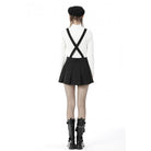 Darkinlove Women's Punk Devil Blood Suspender Skirt