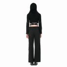 Darkinlove Women's Punk Eyelet Big Pocket Zipper Pants