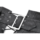Darkinlove Women's Punk Eyelet Buckle Lace-up Asymmetric Belt