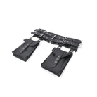 Darkinlove Women's Punk Eyelet Buckle Strap Zipper Belt with Pouches