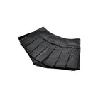 Darkinlove Women's Punk Eyelet Buckle Strap Zipper Mini Pleated Shorts