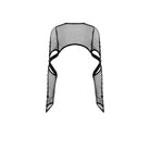 Darkinlove Women's Punk Eyelet Cutout Mesh Cape
