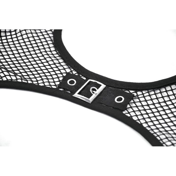 Mantella da donna in rete con occhielli in stile punk di Darkinlove