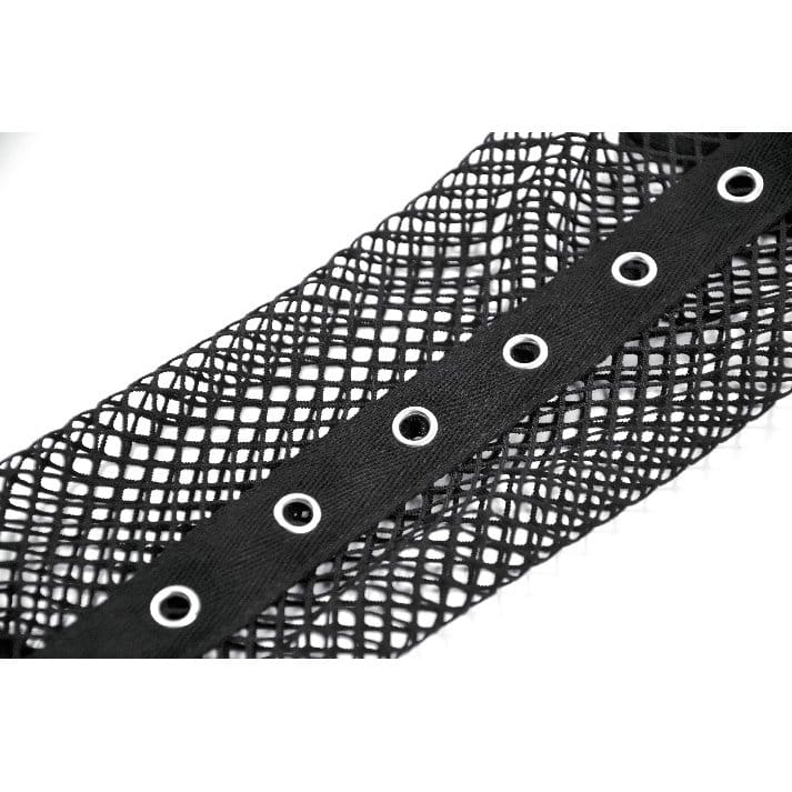 Mantella da donna in rete con occhielli in stile punk di Darkinlove