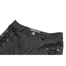 Darkinlove Women's Punk Eyelet Lace-up Cutout Shorts