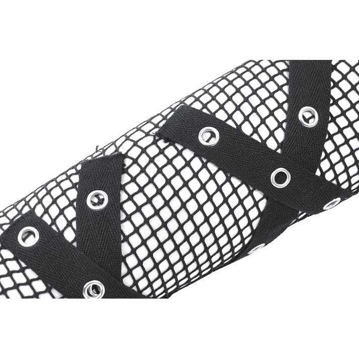 Darkinlove Women's Punk Eyelet Mesh Arm Sleeves