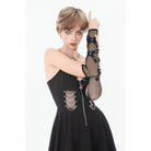 Darkinlove Women's Punk Eyelet Mesh Arm Sleeves