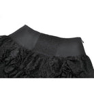 Darkinlove Women's Punk Eyelet Strap Multilayer Lace Mini Skirt