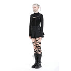 Darkinlove Women's Punk Eyelet Strap Ripped Cape