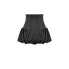 Darkinlove Women's Punk Eyelet Zip Balloon Shorts