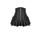 Darkinlove Women's Punk Eyelet Zip Balloon Shorts