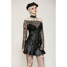 Darkinlove Women's Punk Fishnet Mesh Top