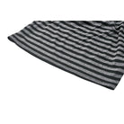 Darkinlove Women's Punk Front Zip Striped Dress with Hood