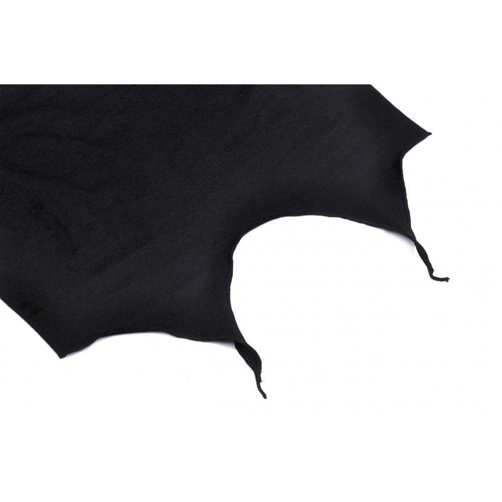 Darkinlove Women's Punk Halterneck Long Sleeved Crop Top