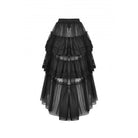 Darkinlove Women's Punk Irregular Ruffled Layered Mesh Skirt