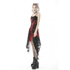 Darkinlove Women's Punk Irregular Tie-dyed Splice Slip Dress Wedding Dress