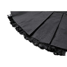 Darkinlove Women's Punk Lace Patchwork Buckle Strap Pleated Skirt