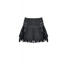 Darkinlove Women's Punk Lace Splice Pleated Skirt