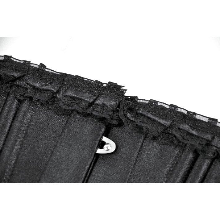 Darkinlove Women's Punk Lace-up Solid Color Underbust Corset